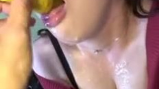 Spit Sloppy Messy Gagging Asian GIF