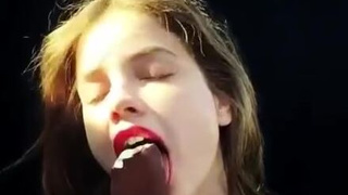 Deepthroat Blowjob Barbara Palvin GIF