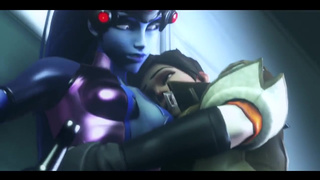 Widowmaker выпила для храбрости и трахнула Tracer в аниме порно