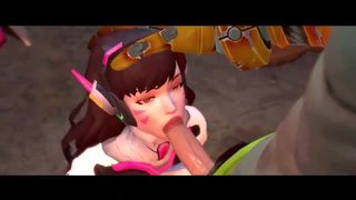 Junkrat ебет D.Va во все дыры - 3д порно видео