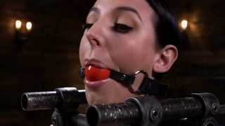 Fingering Ball Gagged BDSM GIF