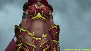 Alexstrasza?s Treat - Animation (giantess Vore)