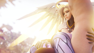 Mercy смотрит как трахают ее подружку Widowmaker (Overwatch)