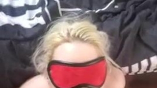 Kinky Facial Cumshot Cum Blindfolded Ball Gagged Amateur GIF