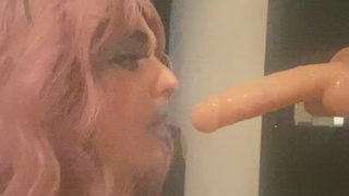 Sissy Deepthroat Crossdressing GIF